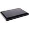 Plymor Black Acrylic Rectangular Display Base with Ogee Edge, 6.625" W x 4.625" D x 0.75" H
